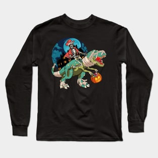 Halloween t-rex Long Sleeve T-Shirt